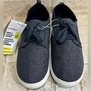 NWT Livergy Men’s Casual Shoes Lace up Size US 11 Grey